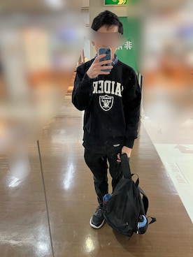 「アイテム（バックパック/リュック）」を使った、flさん（メンズ・159cm）の秋コーディネート