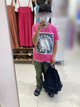 「H&M（エイチ・アンド・エム）のアイテム（キャップ）」を使った、 ucさん（メンズ・159cm）の春コーディネート