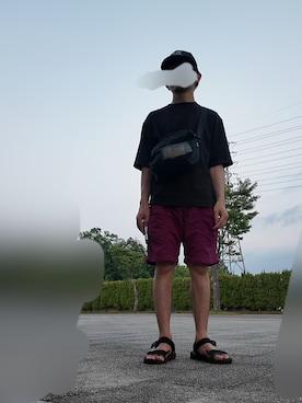 「アイテム（サンダル）」を使った、flさん（メンズ・159cm）の夏コーディネート