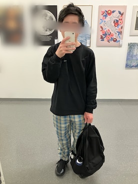 「無印良品（ムジルシリョウヒン）のアイテム（バッグ）」を使った、flさん（メンズ・159cm）の春コーディネート