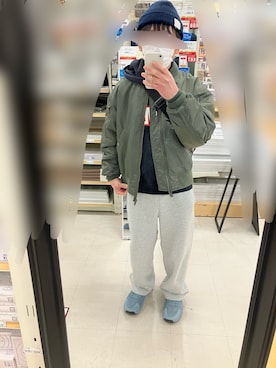 「アイテム（ジャケット/アウター）」を使った、flさん（メンズ・159cm）の冬コーディネート