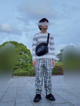 「Dickies（ディッキーズ）の▽WEB限定 Dickies/ディッキーズ メッシュショルダーバッグ（ショルダーバッグ、ブラック系）」を使った、FRさん（メンズ・159cm）の春コーディネート