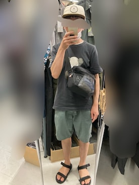 「アイテム（ショルダーバッグ）」を使った、 ucさん（メンズ・159cm）の夏コーディネート