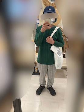 「しまむら（シマムラ）のアイテム（キャップ）」を使った、 ucさん（メンズ・159cm）の春コーディネート