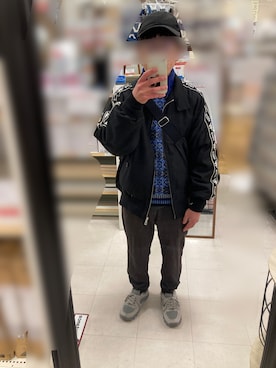 「H&M（エイチ・アンド・エム）のアイテム（キャップ）」を使った、 ucさん（メンズ・159cm）の冬コーディネート