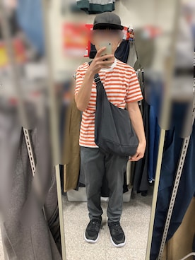「H&M（エイチ・アンド・エム）のアイテム（キャップ）」を使った、 ucさん（メンズ・159cm）の秋コーディネート