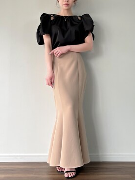 「JUNOAH（ジュノア）のアイテム」を使った、moi☺︎さん（レディース・154cm）の夏コーディネート