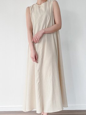 「junoah（ジュノア）のアイテム（ワンピース/ドレス）」を使った、moi☺︎さん（レディース・154cm）の夏コーディネート