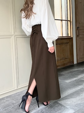 「JUNOAH（ジュノア）のアイテム」を使った、moi☺︎さん（レディース・154cm）の夏コーディネート