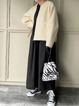 dorinボリュームスリーブブルゾン、スニーカー NEOS（KOKUYO） ブルゾン アウター 「neos」ビッグシルエット 裏ボア