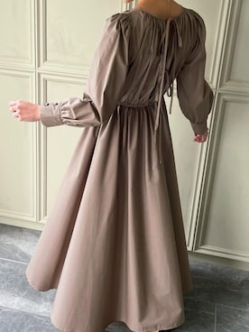 「junoah（ジュノア）のアイテム（ワンピース/ドレス）」を使った、moi☺︎さん（レディース・154cm）の秋コーディネート