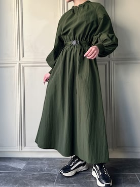 「JUNOAH（ジュノア）のアイテム」を使った、moi☺︎さん（レディース・154cm）の冬コーディネート