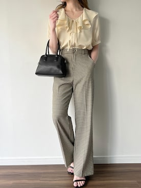 「junoah（ジュノア）のアイテム（トップス）」を使った、moi☺︎さん（レディース・154cm）の夏コーディネート