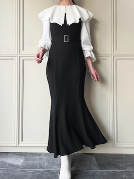 「JUNOAH（ジュノア）のアイテム」を使った、moi☺︎さん（レディース・154cm）の冬コーディネート
