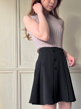 「JUNOAH（ジュノア）のアイテム」を使った、moi☺︎さん（レディース・154cm）の夏コーディネート