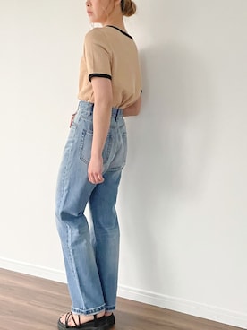 「junoah（ジュノア）のアイテム（トップス）」を使った、moi☺︎さん（レディース・154cm）の夏コーディネート