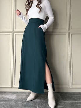 「JUNOAH（ジュノア）のアイテム」を使った、moi☺︎さん（レディース・154cm）の秋コーディネート