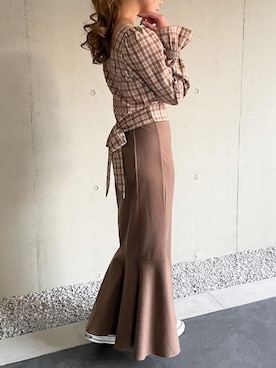 「LAUIR（ラウアー）のアイテム」を使った、moi☺︎さん（レディース・154cm）の春コーディネート