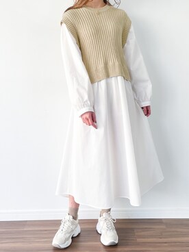 moi☺︎さん（レディース・154cm）の春コーディネート