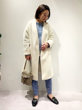 「qualite（カリテ）のアイテム（ジャケット/アウター）」を使った、NANAさん（レディース・163cm）の春コーディネート