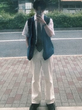 ネクタイを使った 古着好き の人気ファッションコーディネート Wear