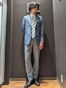 「Perfect Suit FActory（パーフェクトスーツファクトリー）のアイテム」を使った、0493psfaさん（メンズ・176cm）の夏コーディネート