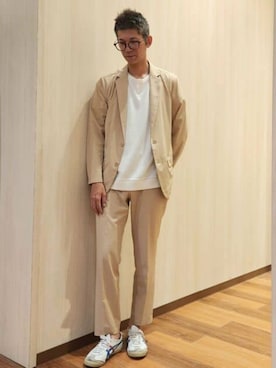 「アイテム（スーツセット）」を使った、0493psfaさん（メンズ・176cm）の秋コーディネート