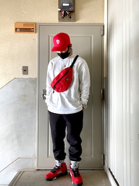 「BACK NUMBER（バックナンバー）のアイテム（スウェットパンツ）」を使った、k.s.ppさん（メンズ・168cm）の春コーディネート