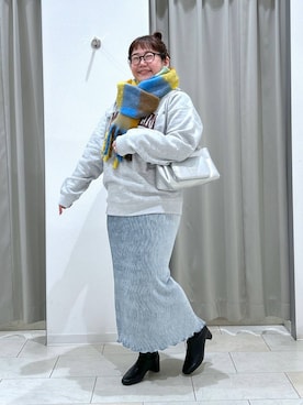 「アイテム（スウェット）」を使った、たけちゃんさん（レディース・162cm・30代）の冬コーディネート