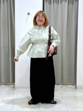 「GLOBAL WORK（グローバルワーク）のアイテム（パンツ）」を使った、たけちゃんさん（レディース・162cm）の夏コーディネート