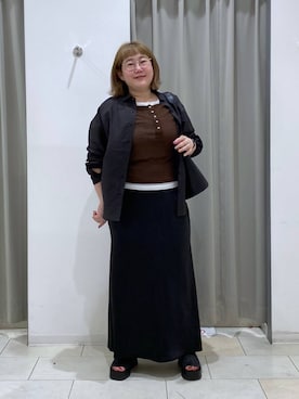 「GLOBAL WORK（グローバルワーク）のアイテム」を使った、たけちゃんさん（レディース・162cm）の春コーディネート
