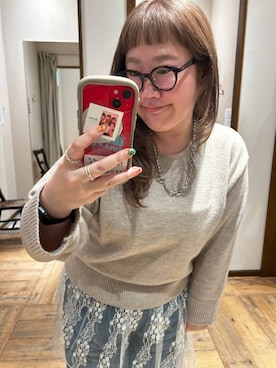 「アイテム（ネックレス）」を使った、たけちゃんさん（レディース・162cm・30代）の秋コーディネート