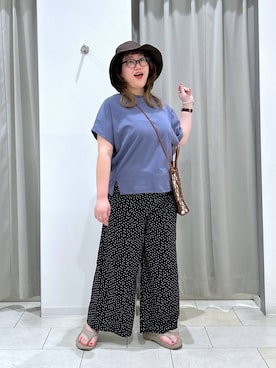 「アイテム（帽子）」を使った、たけちゃんさん（レディース・162cm・30代）の夏コーディネート