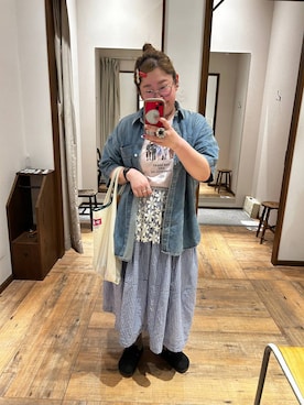 「GLOBAL WORK（グローバルワーク）のアイテム（トップス）」を使った、たけちゃんさん（レディース・162cm）の春コーディネート