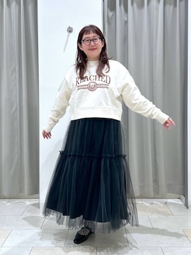 「アイテム（スウェット）」を使った、たけちゃんさん（レディース・162cm・30代）の秋コーディネート