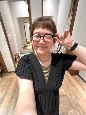 「アイテム（ブレスレット、パープル系）」を使った、たけちゃんさん（レディース・162cm）の夏コーディネート
