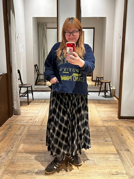 「アイテム（ソックス/靴下）」を使った、たけちゃんさん（レディース・162cm・30代）の秋コーディネート