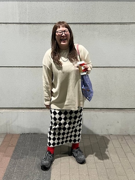 「studio CLIP（スタディオクリップ）のアイテム」を使った、たけちゃんさん（レディース・162cm）の秋コーディネート