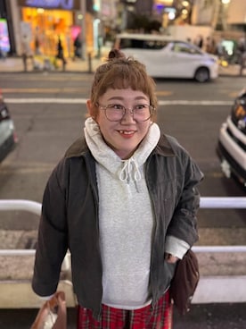 「アイテム（パーカー）」を使った、たけちゃんさん（レディース・162cm・30代）の冬コーディネート