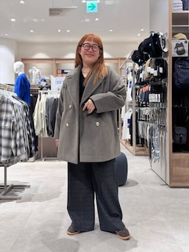 「アイテム（チェスターコート）」を使った、たけちゃんさん（レディース・162cm・30代）の秋コーディネート