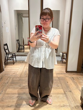 「アイテム（バングル/リストバンド）」を使った、たけちゃんさん（レディース・162cm・30代）の夏コーディネート