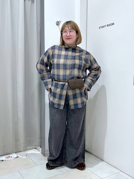 「LOWRYS FARM（ローリーズファーム）のイージーバギーデニム　601067（デニムパンツ、ブラック系）」を使った、たけちゃんさん（レディース・161cm）の夏コーディネート