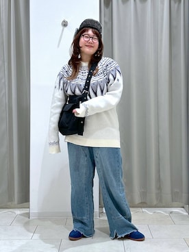 「アイテム（帽子）」を使った、たけちゃんさん（レディース・162cm・30代）の冬コーディネート