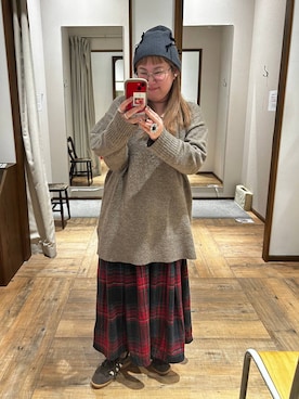 「アイテム（スカート）」を使った、たけちゃんさん（レディース・162cm・30代）の冬コーディネート