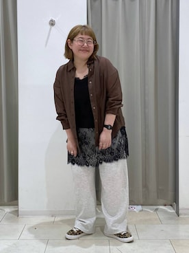 「GLOBAL WORK（グローバルワーク）のアイテム」を使った、たけちゃんさん（レディース・162cm）の春コーディネート