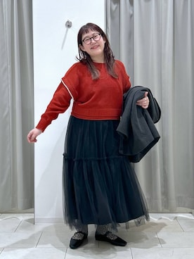 「アイテム（チェスターコート）」を使った、たけちゃんさん（レディース・162cm・30代）の秋コーディネート