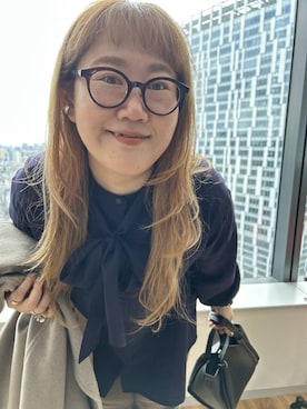 「アイテム（チェスターコート）」を使った、たけちゃんさん（レディース・162cm）の秋コーディネート