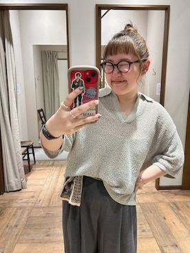 「アイテム（トップス）」を使った、たけちゃんさん（レディース・162cm・30代）の夏コーディネート