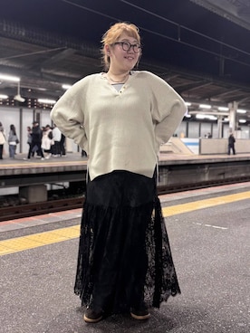 「アイテム（シュシュ）」を使った、たけちゃんさん（レディース・162cm・30代）の秋コーディネート