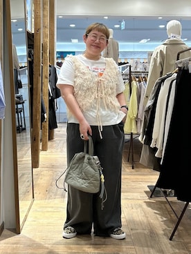 「GLOBAL WORK（グローバルワーク）のアイテム（シューズ）」を使った、たけちゃんさん（レディース・162cm）の春コーディネート